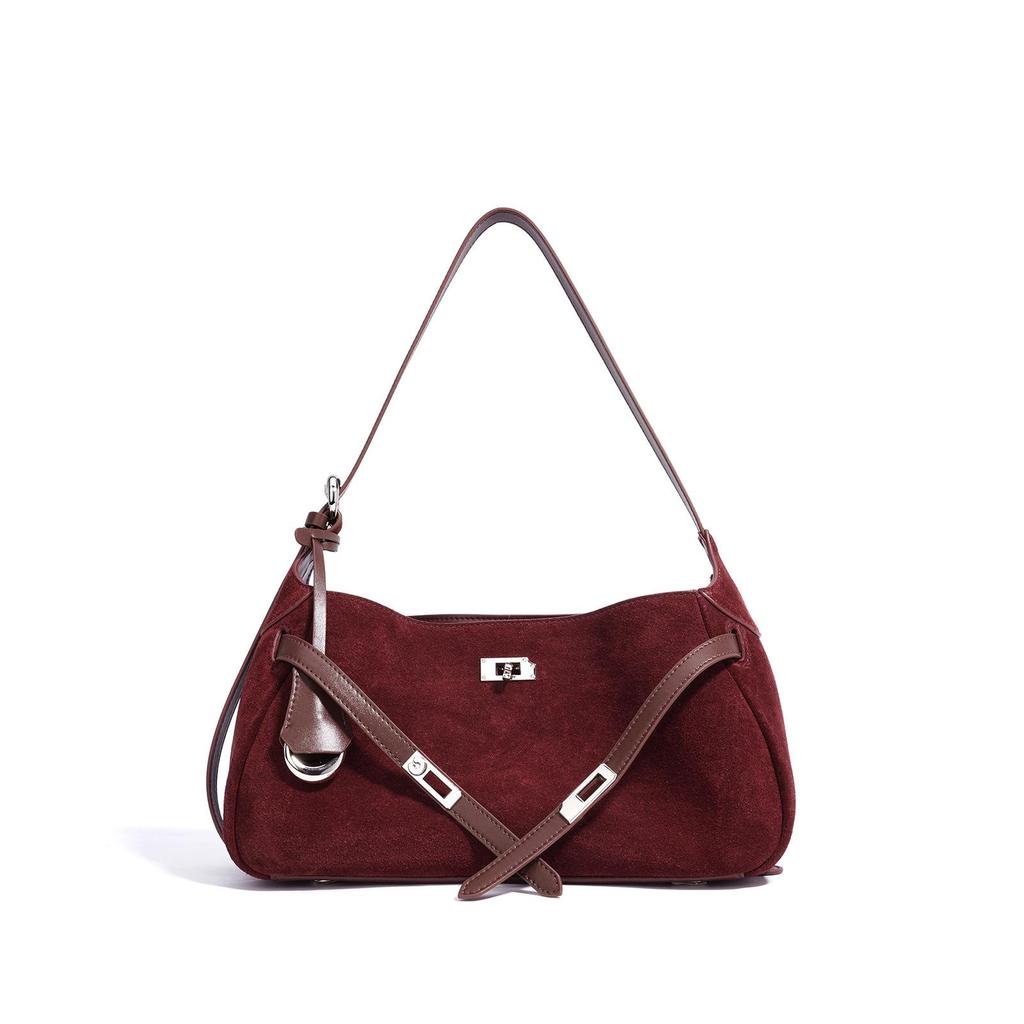 2025 Frosted Leather Women's Underarm & Crossbody Handbag - Versatile Commuter Small Square Bag