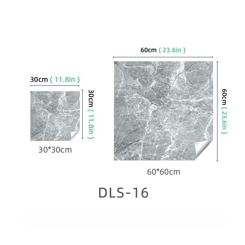 Imitation Marble Sticker Living Room Bathroom Tile Wallpaper Non-Slip Waterproof Floor Sticker Self-Adhesive