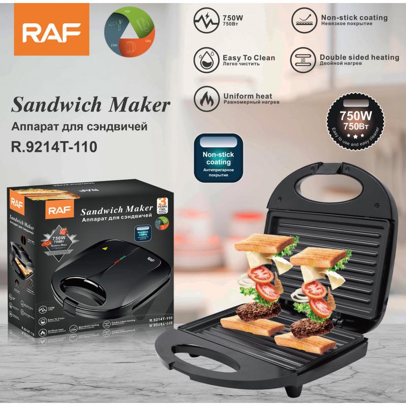 110V/220V Sandwich & Waffle Maker: Breakfast Light Meal Electric Griddle for Toast & Bread UK 220V