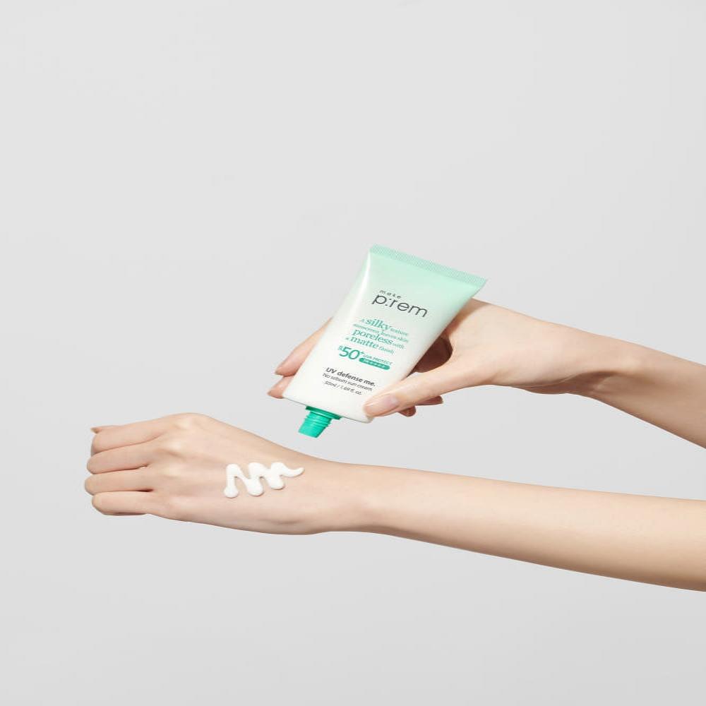 make p:rem UV Defense Me No Sebum Sun Cream SPF50+ PA++++ Mineral Sunscreen 50ml