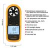 Anemometer Hand-held Digital Display Wind Speed Gauge Meter 0-30m/s Wind Thermometer Pocket Smart Anti-wrestling Measure
