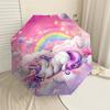 1PC Unicorn Rainbow Umbrella-8-Rib Reinforced Portable Folding Travel Suitable for All Seasons Outdoor Daily Use  -J0361