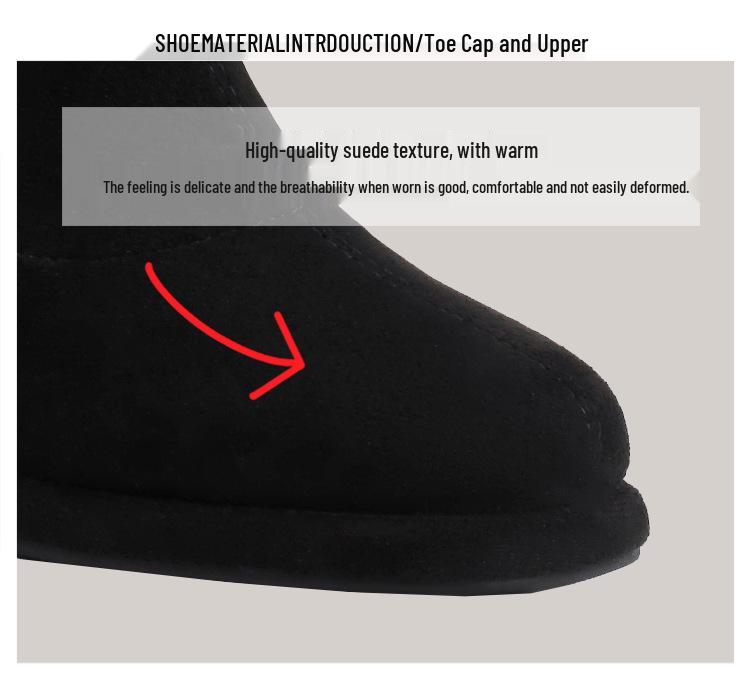 Damenstiefel in Übergröße, High Heel, Runde Spitze, Martin Boots, Klobiger Absatz, Reißverschluss hinten, Leder, Schlankmachende Stiefel für Herbst/Winter 2026.