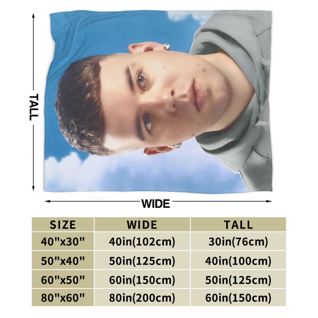 Super Soft Blanket Decorative Rapper Quevedo Music Throw Blanket Flannel Bedspread For Bedroom Funny Sofa Bed Cover