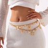 Imitation Pearl Conch Pendant Waist Chain Bohemia Style Body Chain Beach Shell Waist Chain  Women