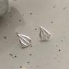 Kolczyki ze wzorem muszli Noworoczna nowa faktura Kolczyki w kształcie kropli wody Design w chłodnym stylu