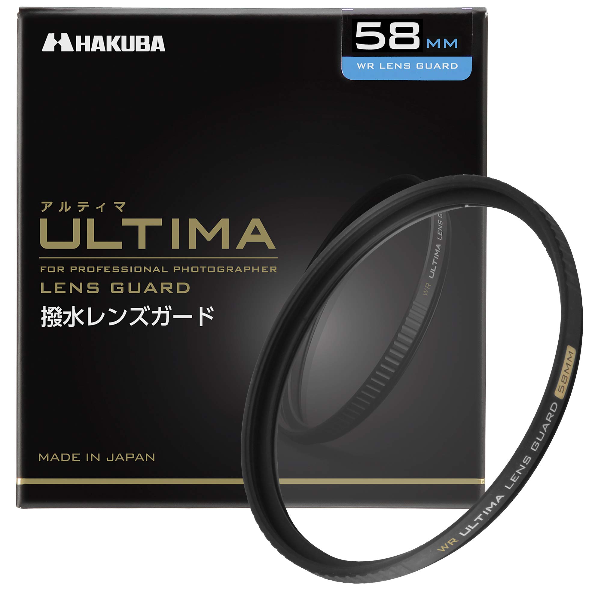 

HAKUBA 58mm Lens Filter ULTIMA WR Transmittance Wide Band Ultra Low Reflection Water Repellent Stain Resistant Thin Frame Made in Japan For Lens