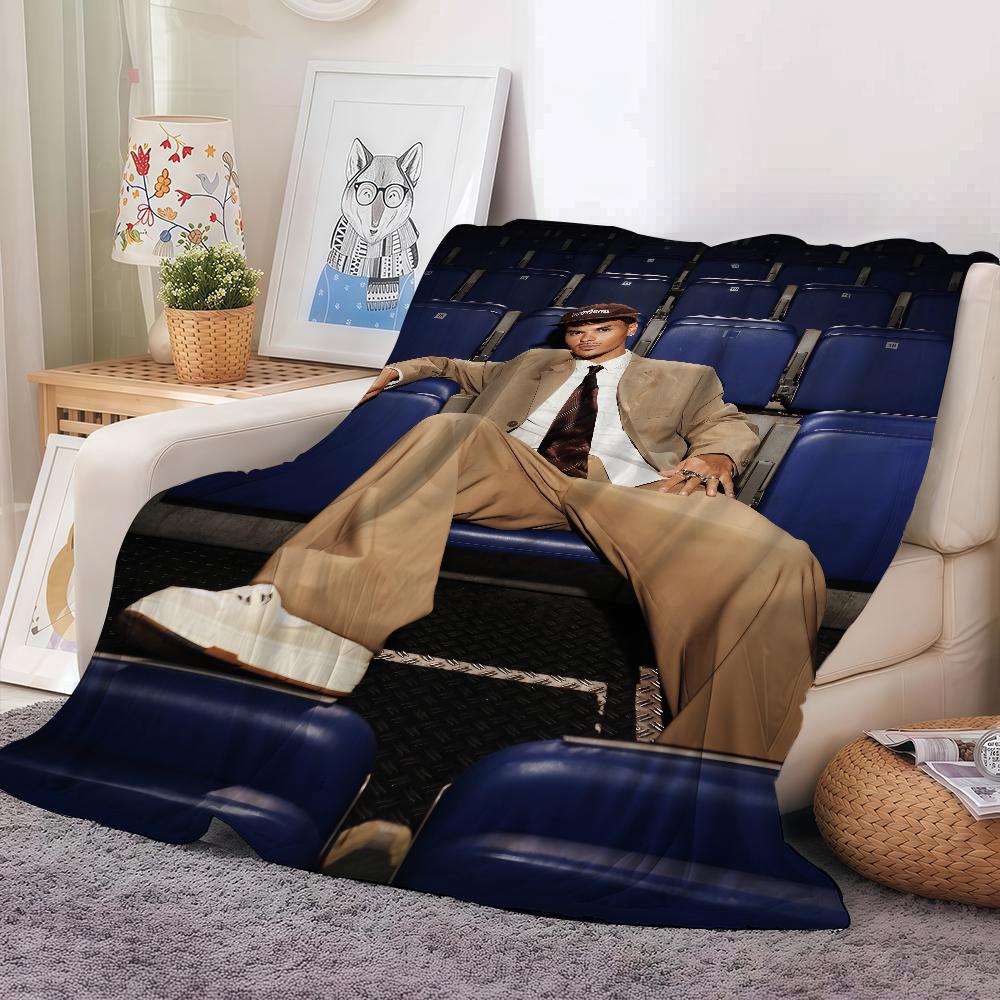 Singer A-Abraham Mateo Music Blanket Warm Soft Suitable For Bedroom Sofa Bed Living Room Office Travel Camping Gifts
