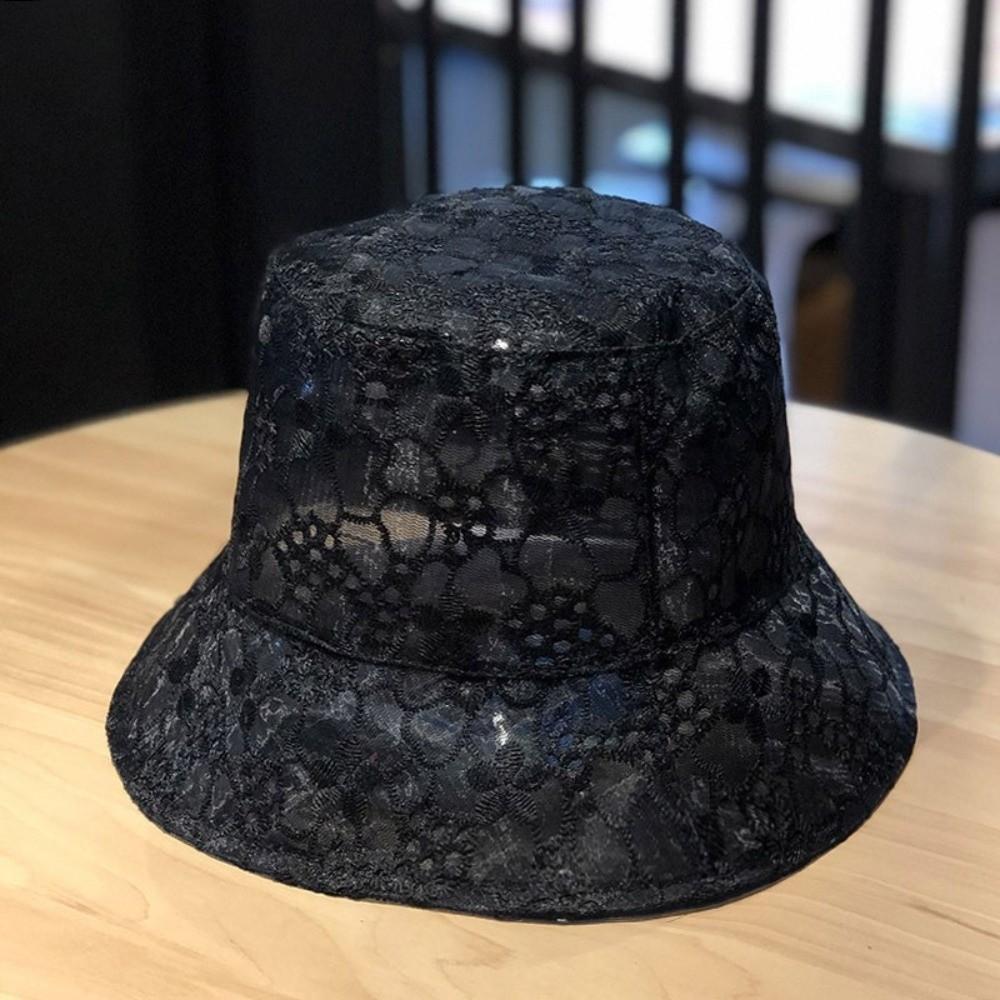 Breathable Fisherman Hat Lace Mesh Sun Hat Summer Bucket Hat