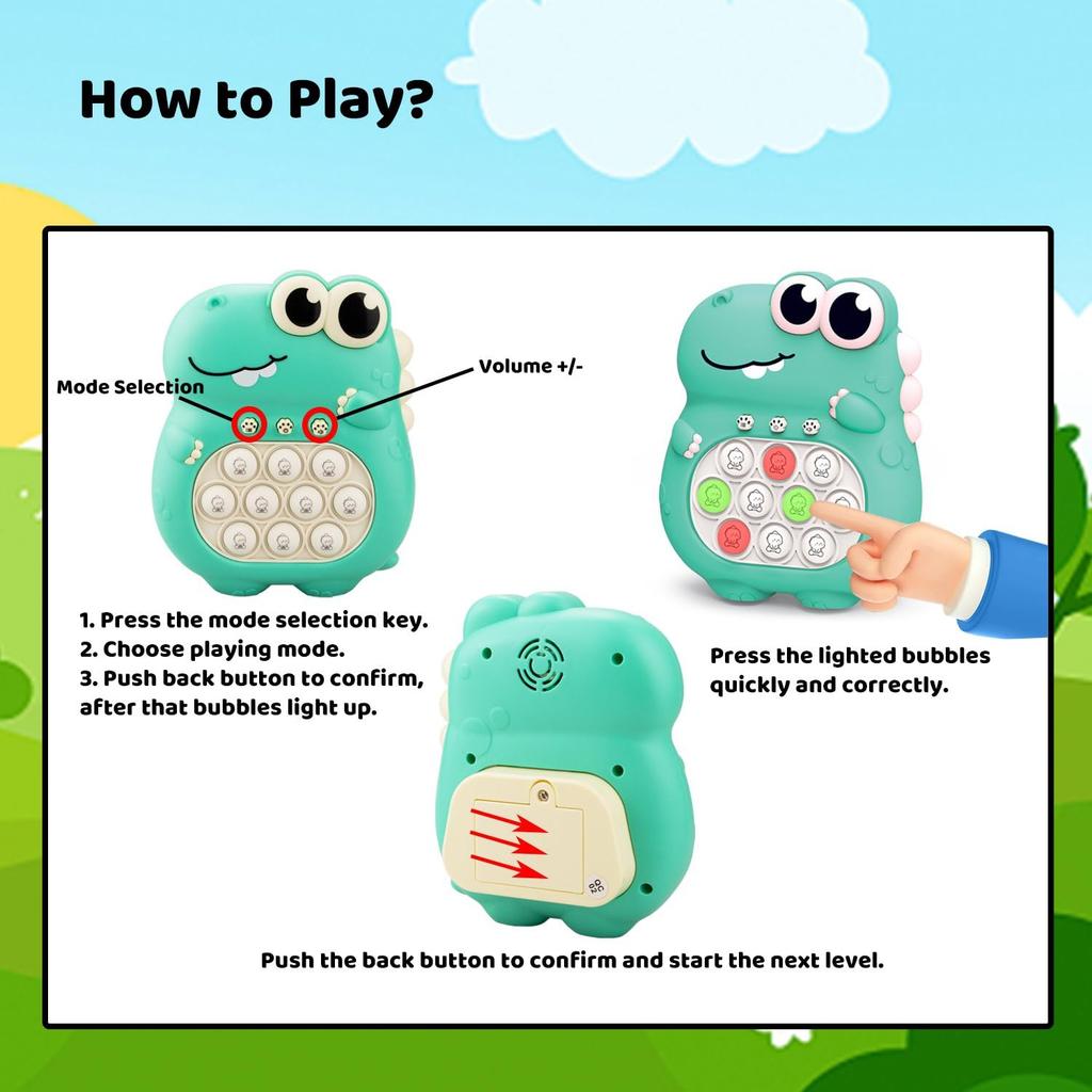 Quickly Pop Push Fidget Toys for Children Aged 3-12 To Play Puzzle Games with Sensory Toys for Relaxation and Stress Relief gift