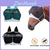 Horse Head Mask With Velcro Closure And Soft Mesh For Breathability And Mosquito Protection