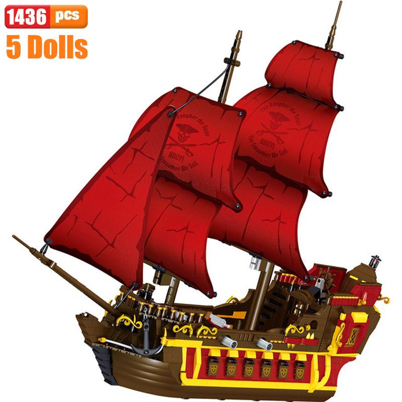 Enlighten Building Block Pirates And Royal Guards Battle Castle 366pcs Educational Bricks Toy For Boy Christamas Gift 310