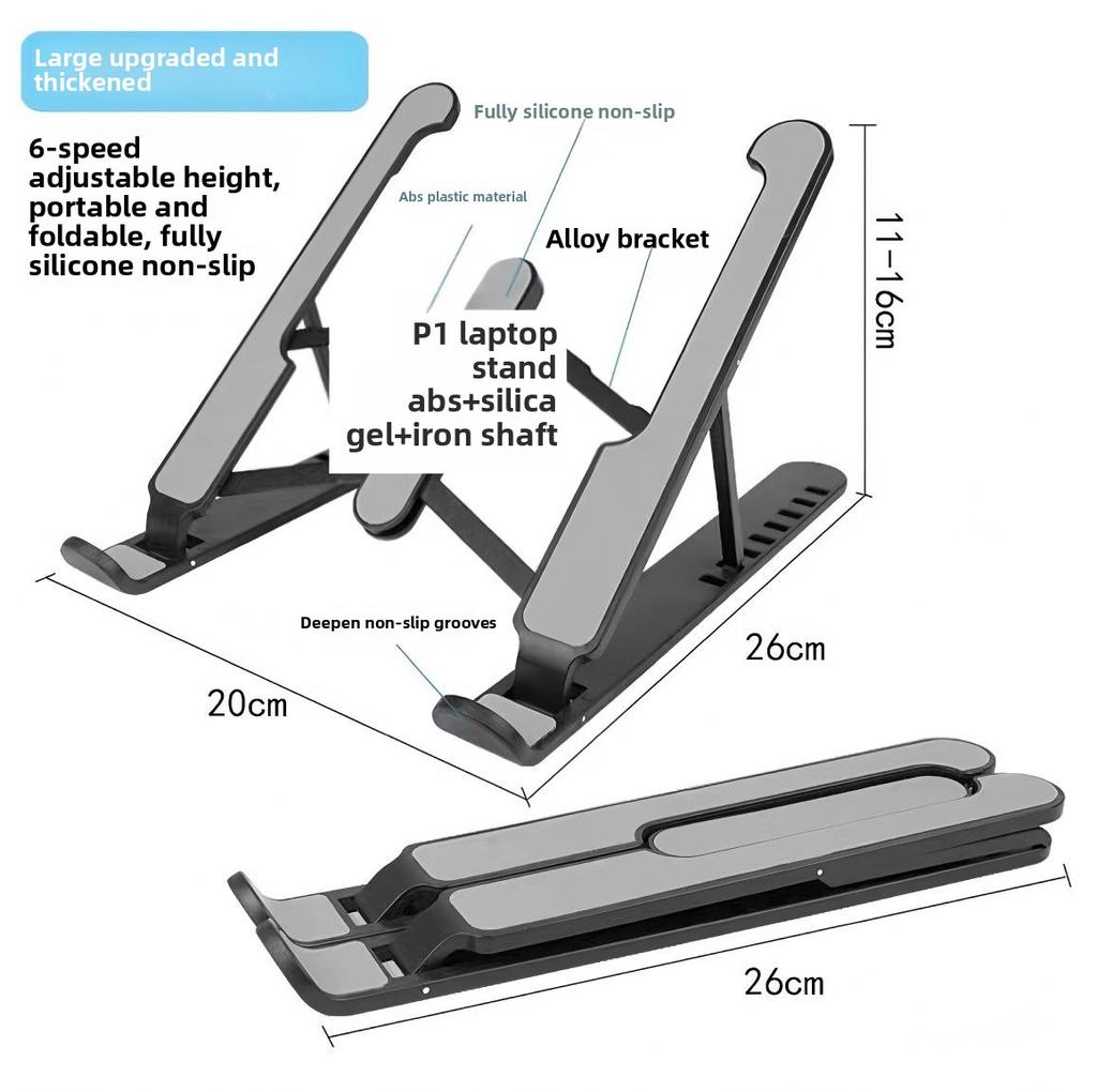 Foldable Laptop Stand Portable Notebook Support Base Holder Adjustable Riser Cooling Bracket Universal for Laptop Tablet