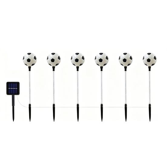 Yousheng Solar Soccer Light Outdoor, 8 Modes Color Changing Football Garden Stake Light, Waterproof Landscape Lamp for Yard Patio Lawn, Sports Fan