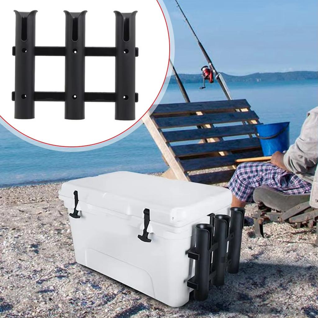 1-3 Tube Plastic Fishing Rod Racks Holder Stand for Yacht Fishing Boxes Boating Equipment Accessories