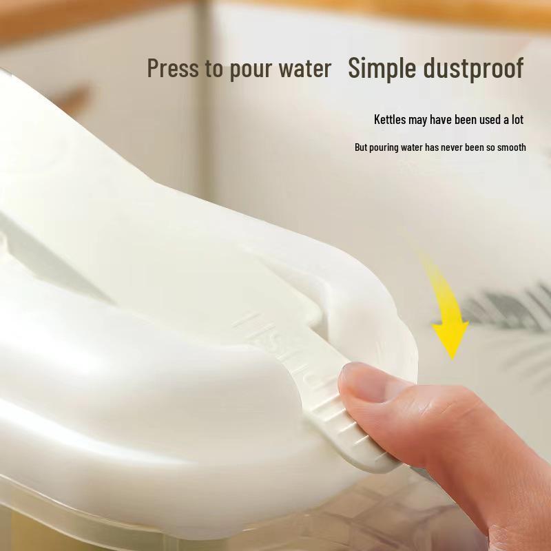 Velkoobjemová japonská plastová džbán na studenou vodu - Žáruvzdorný, těsnící lednicová konvice na džus