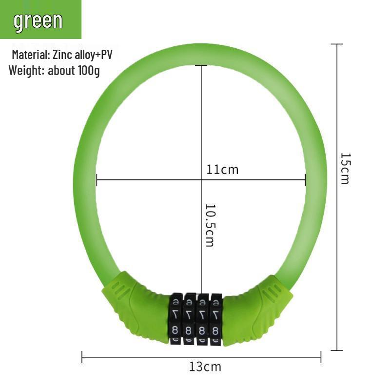 Portable Anti-Theft Electric Combination Bicycle Lock for Bikes, Motorcycles, and Children's Bikes