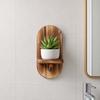 Wood Wall Shelf with Treatment Moisture-Proof Wooden Shelves Rounded Oval