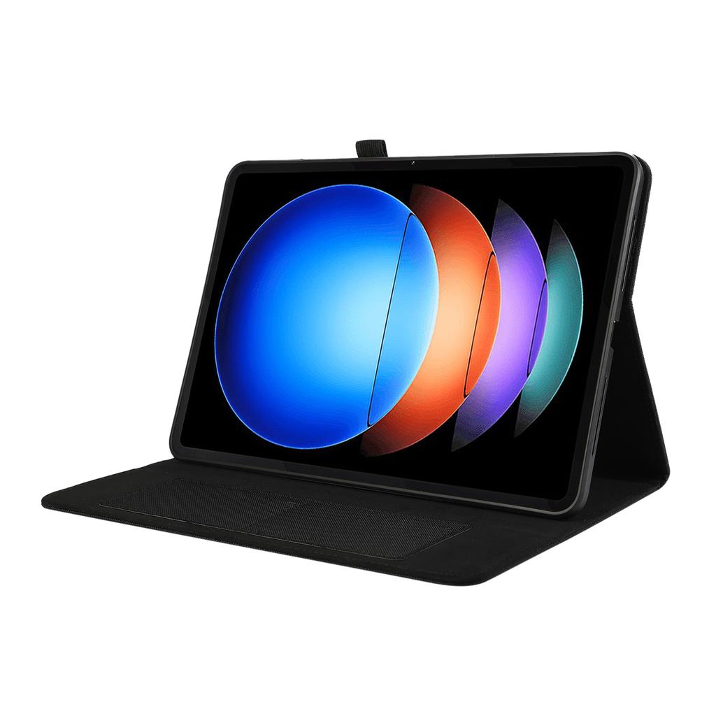 For Xiaomi Pad 6S Pro 12.4 Case Cloth Texture Leather Tablet Stand Cover with Card Holder