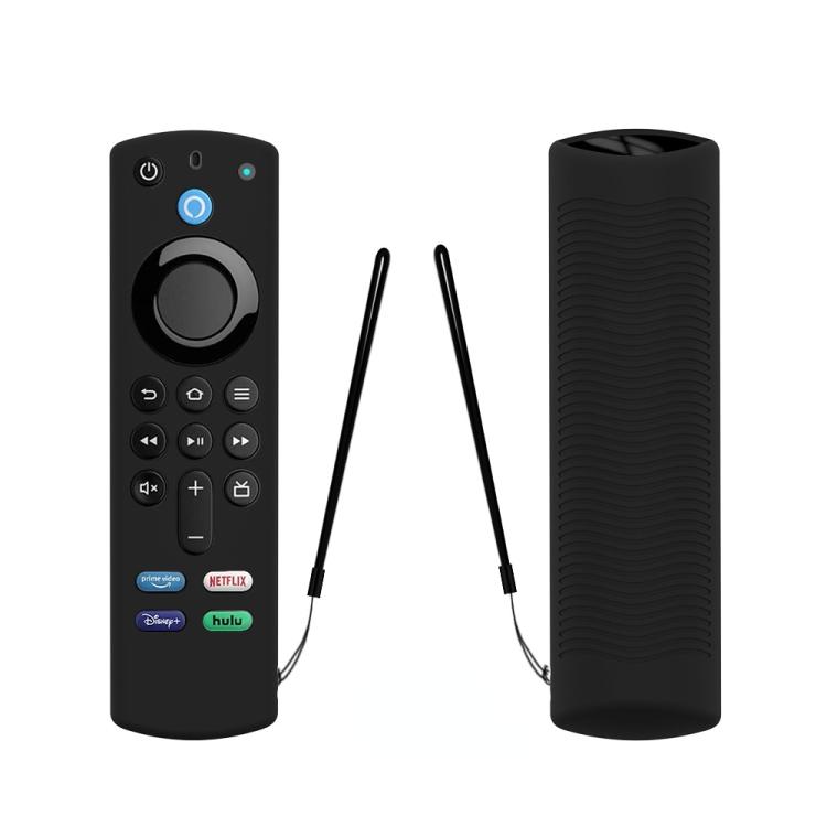 2 PCS Y27 For Alexa Voice Remote 3rd Gen Silicone Non-slip Protective Cover чёрный