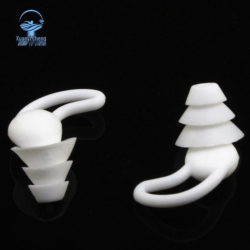 Shark Fin Three-Layer Silicone Noise-Cancelling Earplugs for Sleep and Office Use