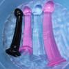 Cheap TPE Transparent Jelly Anal Plug Dildo Sex Toys for Man Woman Suction Cup Cock Vaginal Masturbation Soft Small Glans Penis