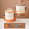 Insulated Round Lunch Bag for Office Workers - Waterproof & Thick Aluminum Foil