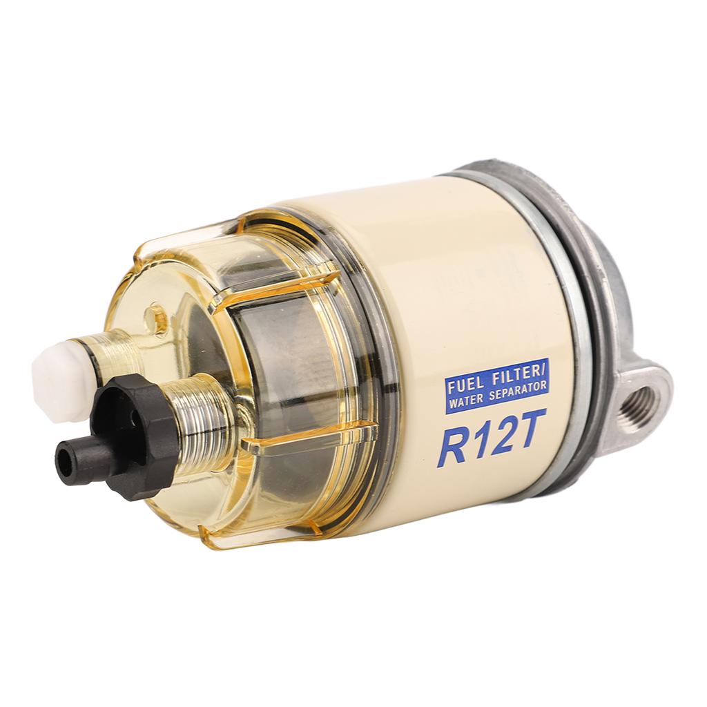 Separator wody filtra paliwa Odporny na korozję Dobre uszczelnienie 2 otwory Separujący wodę Filtr paliwa R12T