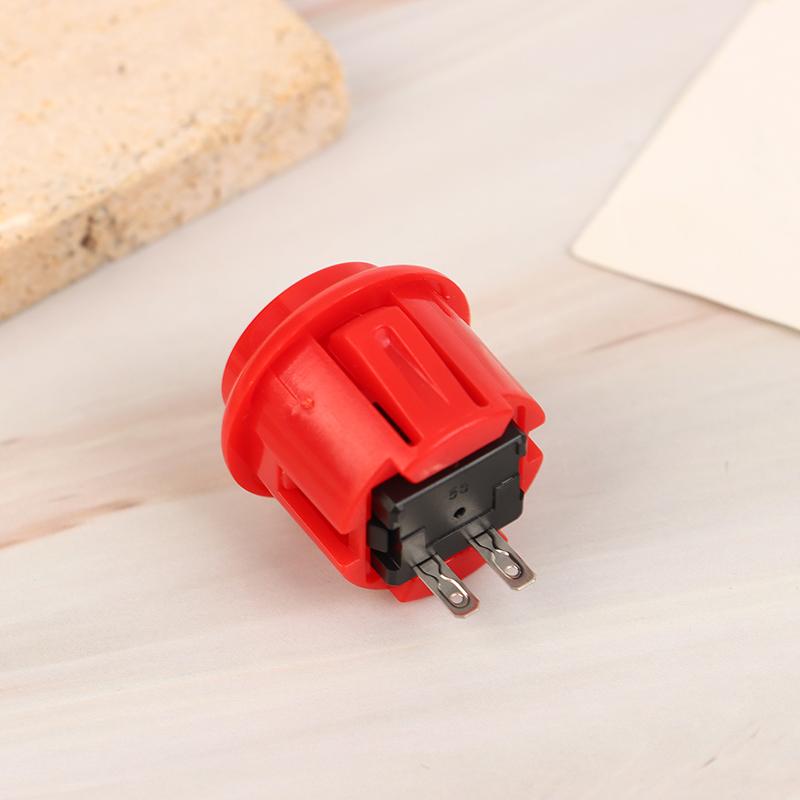 1Pc 24Mm Circle Push Button Micro Switch Game Arcade Controller Joystick Console Diy Kit Arcade Fighting Machine Button