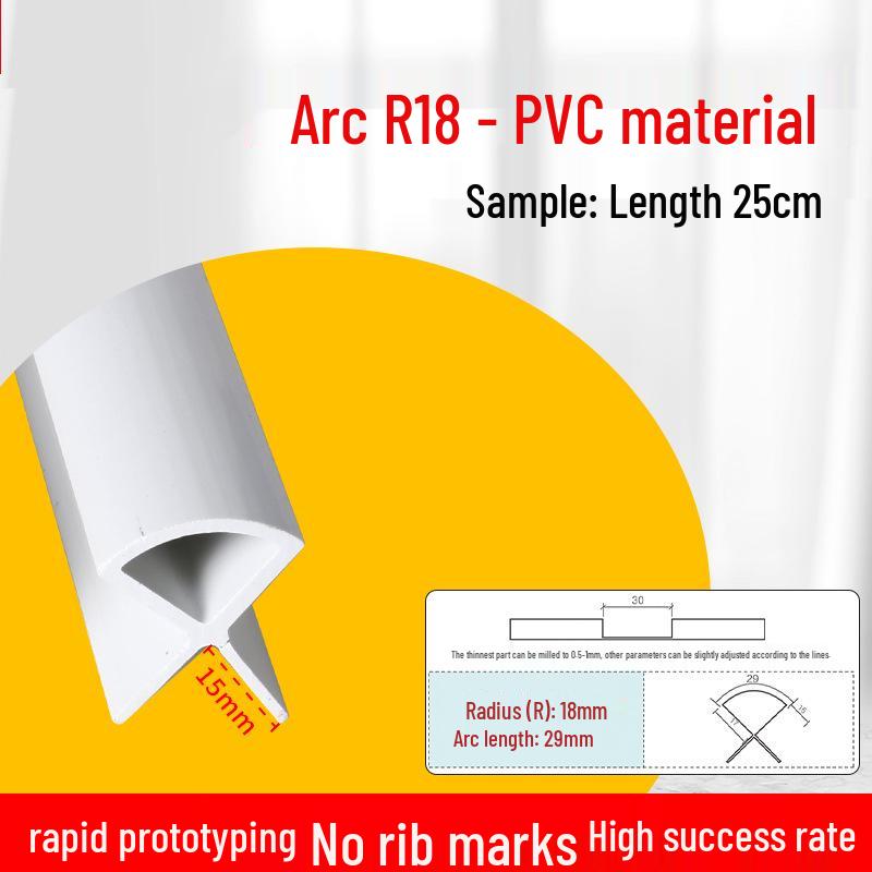 PVC Arc Molding: Quarter-Round Wood Line Inner Lining Strip
