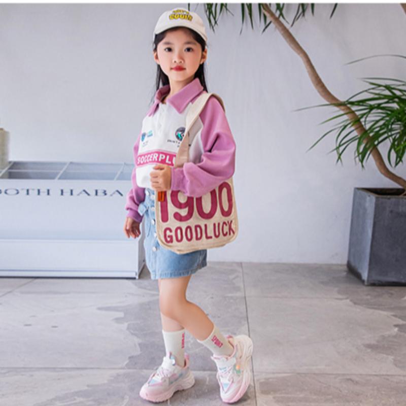 Children's Tennis Shoes Autumn New Breathable Girls Comfortable Wear-Resistant Soft Sole Sneakers