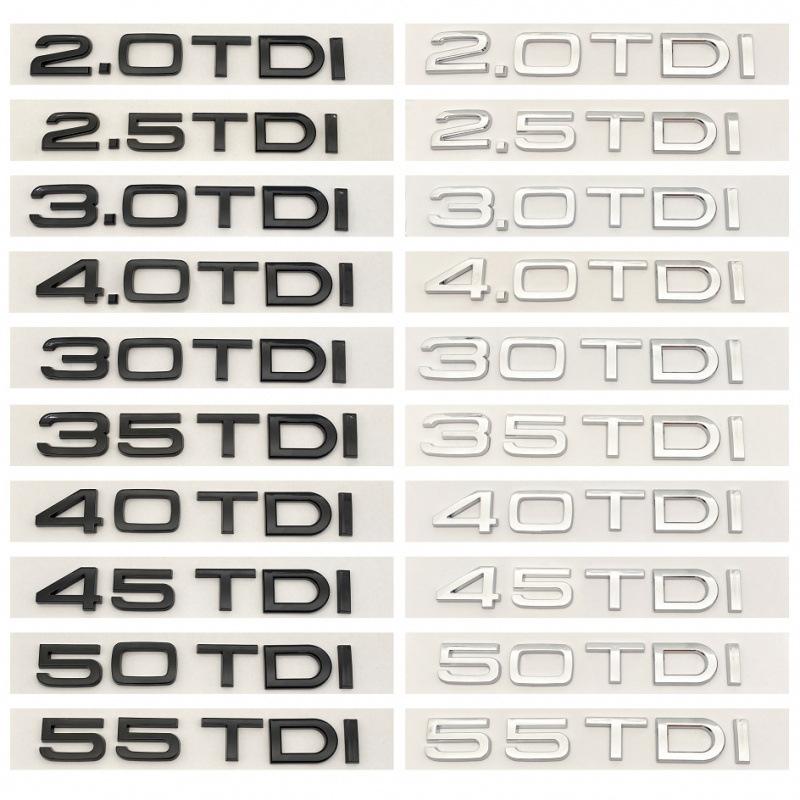 Suitable for 1zjdr TDI logo, English tail label, modified displacement label, 2.0TDI 3.0TDI car sticker decoration sticker zjdr1