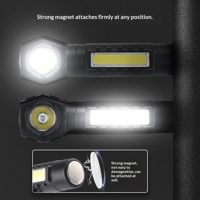 Outdoor Headlights Long Endurance Strong Light Led Rechargeable Mounted Ultra Bright Magnetic Pen Holder Dual Purpose Flashlight