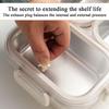 Kids Lunch Box Containers Stainless Steel Dinner Box Leak Proof 3-Compartment Lunch Case For Kids Airplane School Kindergarten
