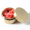 Waterproof Round Brass Box Metal Jewelry Sealed Container Dustproof Storage Box