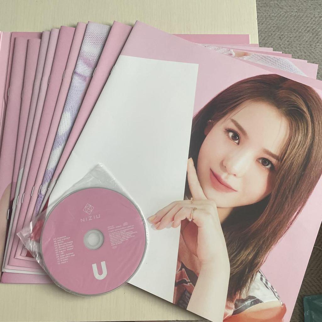 [USED] NiziU 1st Album "U" CD, 9-member Photo Book, Stickers Included