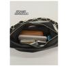 IELGY Ladies Underarm Bag Loose Feel Large Capacity Black Dumpling Bag