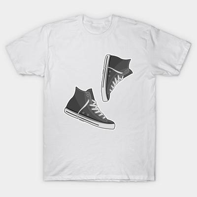 T Shirt Women Clasic Sneakers Harajuku Print Kawaii Tshirt Summer Short Sleeve Female T-Shirt Top Tee