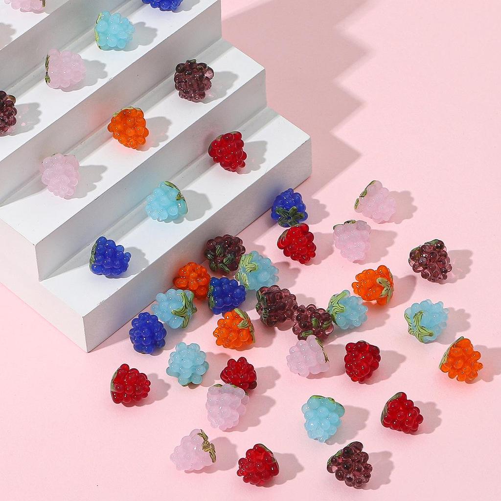 Mini Ciondolo Uva in Vetro Ceco per Bigiotteria Fai da Te – Perfetto per Collane, Braccialetti, Fermacapelli e Ornamenti