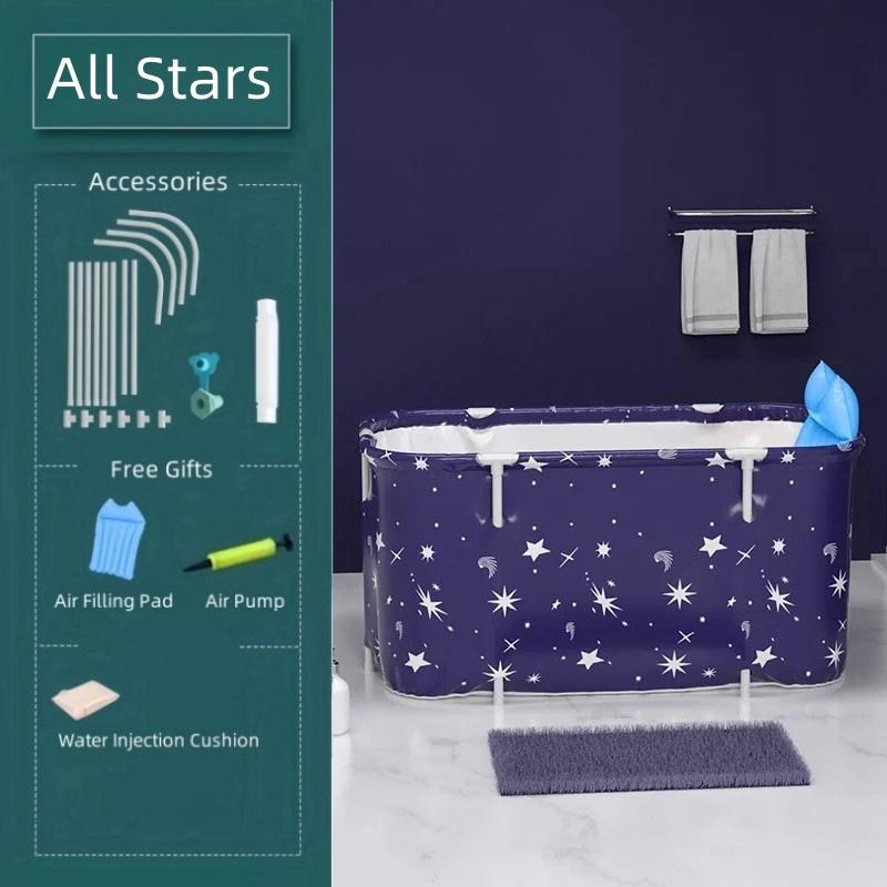 Portable Folding Bathtub For Adult Children Swimming Pool Large Bath Bucket Insulation Bathing Bath Tub Home Bathroom Supplies