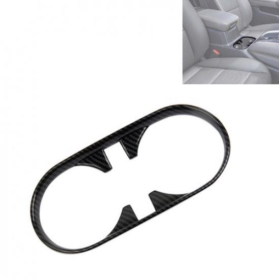 Carbon Fiber Front Console Water Cup Holder Trim Cover For Chevrolet Colorado23+
