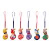 Sakura Horikiri Chirimen Netsuke Sechs Kürbis Amulett 4706420