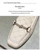 2026 Spring Women's Patent Leather Rhinestone Furry Loafers - Large Size, Velvet, Warm, Soft Sole