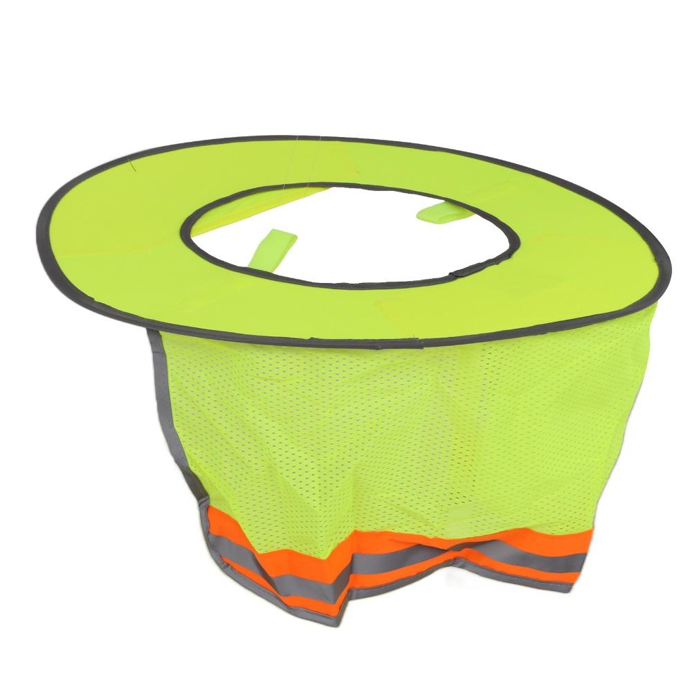 3PCS with Reflective Stripe Hard Hat Sun Shade With Breathable Mesh Helmet Sun Shade, for Cycling