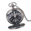 Classical Quartz Analog Alloy Pocket Watch Necklace Pendant with Chain