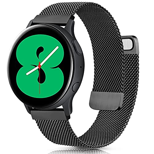 22mm 20mm Milanese Strap for Samsung Watch 3/4/5/Active 2 Stainless Steel Magnetic Wristband for Huawei Watch 3/GT 2/Amazfit GTR