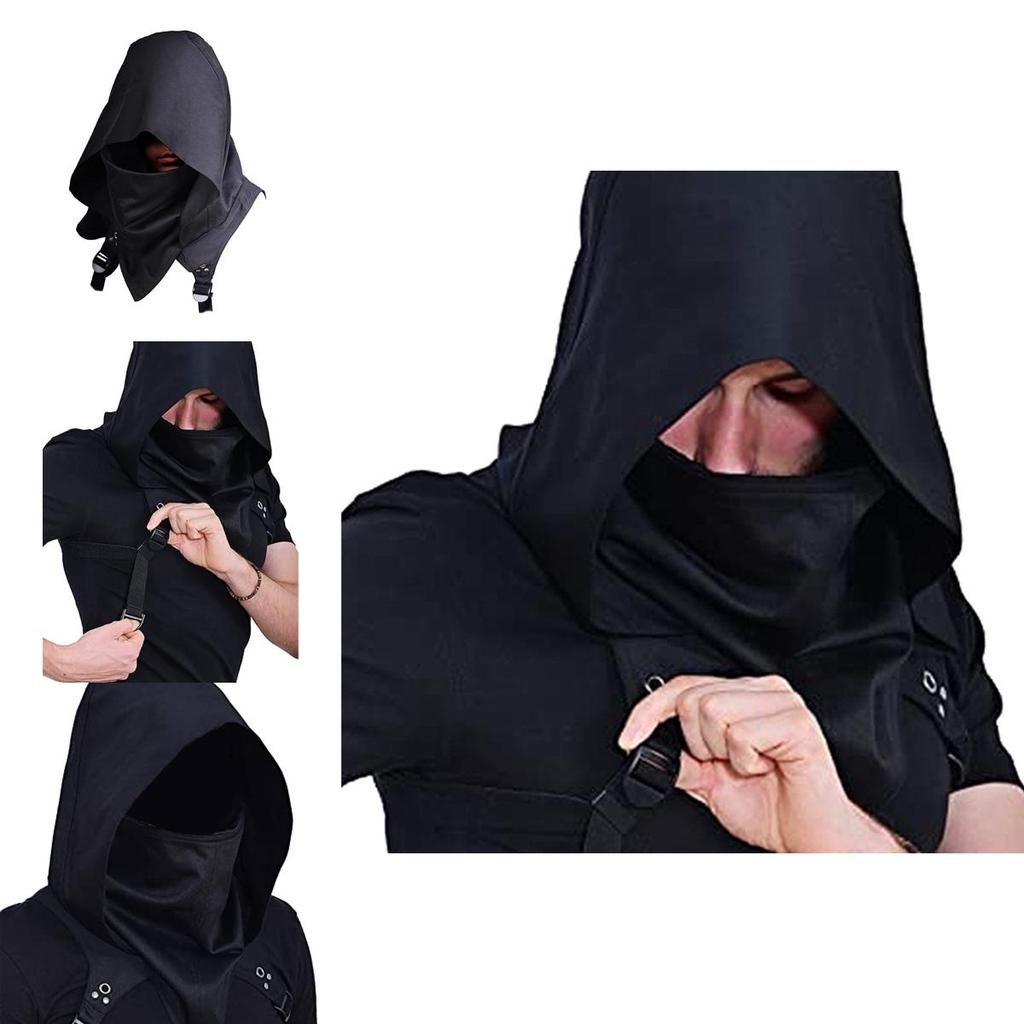 Stilvoller Unisex Mittelalterlicher Assassinen-Inspirierter Kapuzenumhang Für Spielcharakter Cosplay