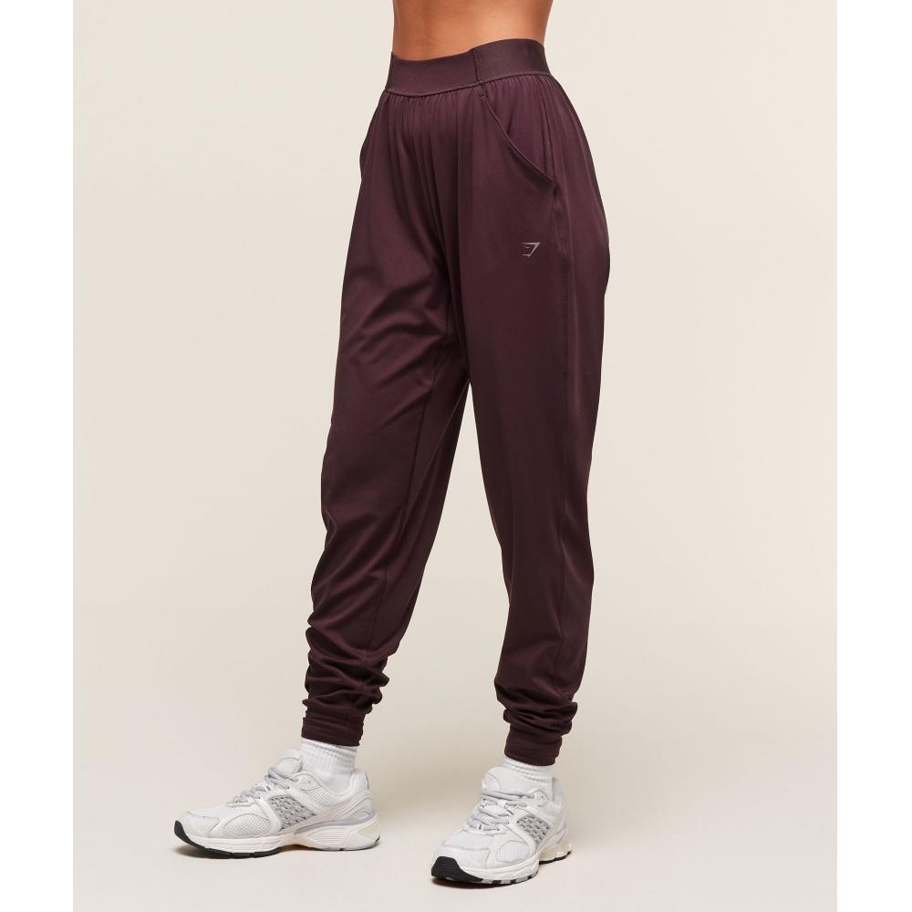 Gymshark Kryté tepláky třešňově fialové B2c5o Pcds