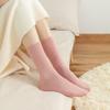 10Pairs Retro Frauen Baumwolle Lose Socken Herbst Winter Stricken Einfarbig Lange Schwarz Rosa Koreanische Japanische Student Mädchen