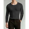 Men S Solid Color Long Sleeve High Neck Base Layer Top